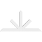 Ekena Millwork Saratoga Architectural Grade PVC Gable Bracket, 60"W x 30"H x 4"D x 4"F, 12/12 Pitch GBP060X30X0404SAR00 - alternate 2